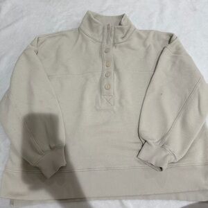American Eagle Outfitters Cream Sweatshirt